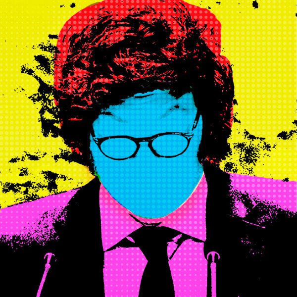 Imagen estilo Pop Art del presidente argentino Milei