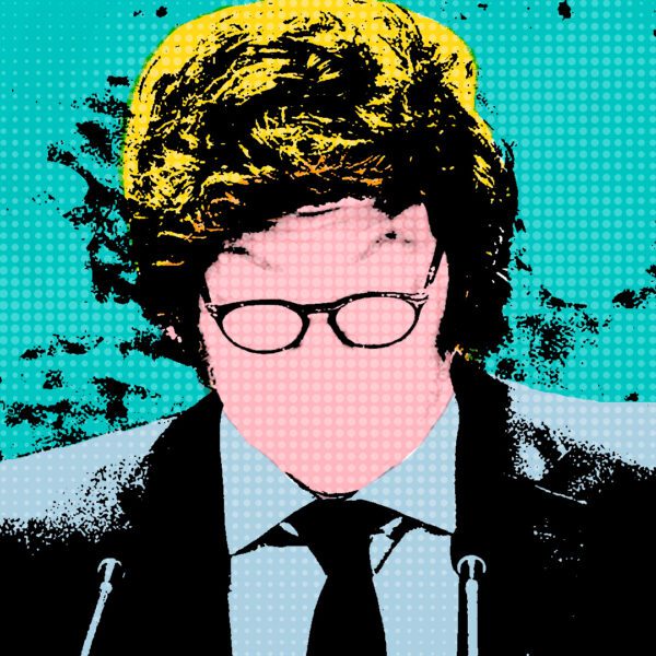 Imagen estilo Pop Art del presidente argentino Milei